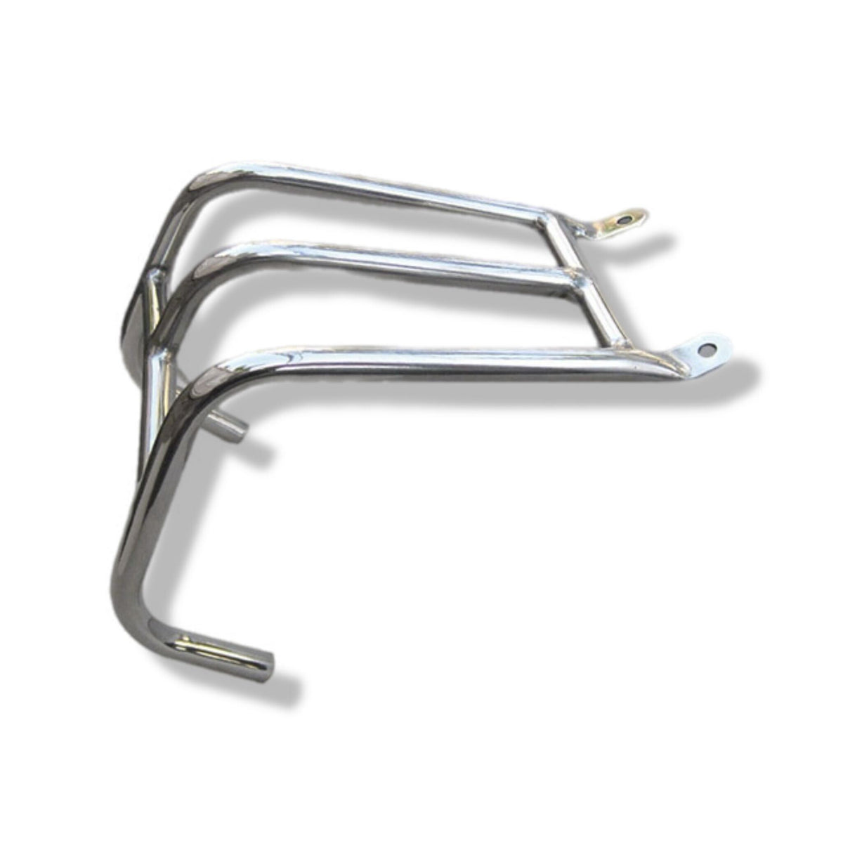 Lambretta Series 1 2 Li TV Rear Rack & Light Protector 2 in 1 - Polished Stainless Steel