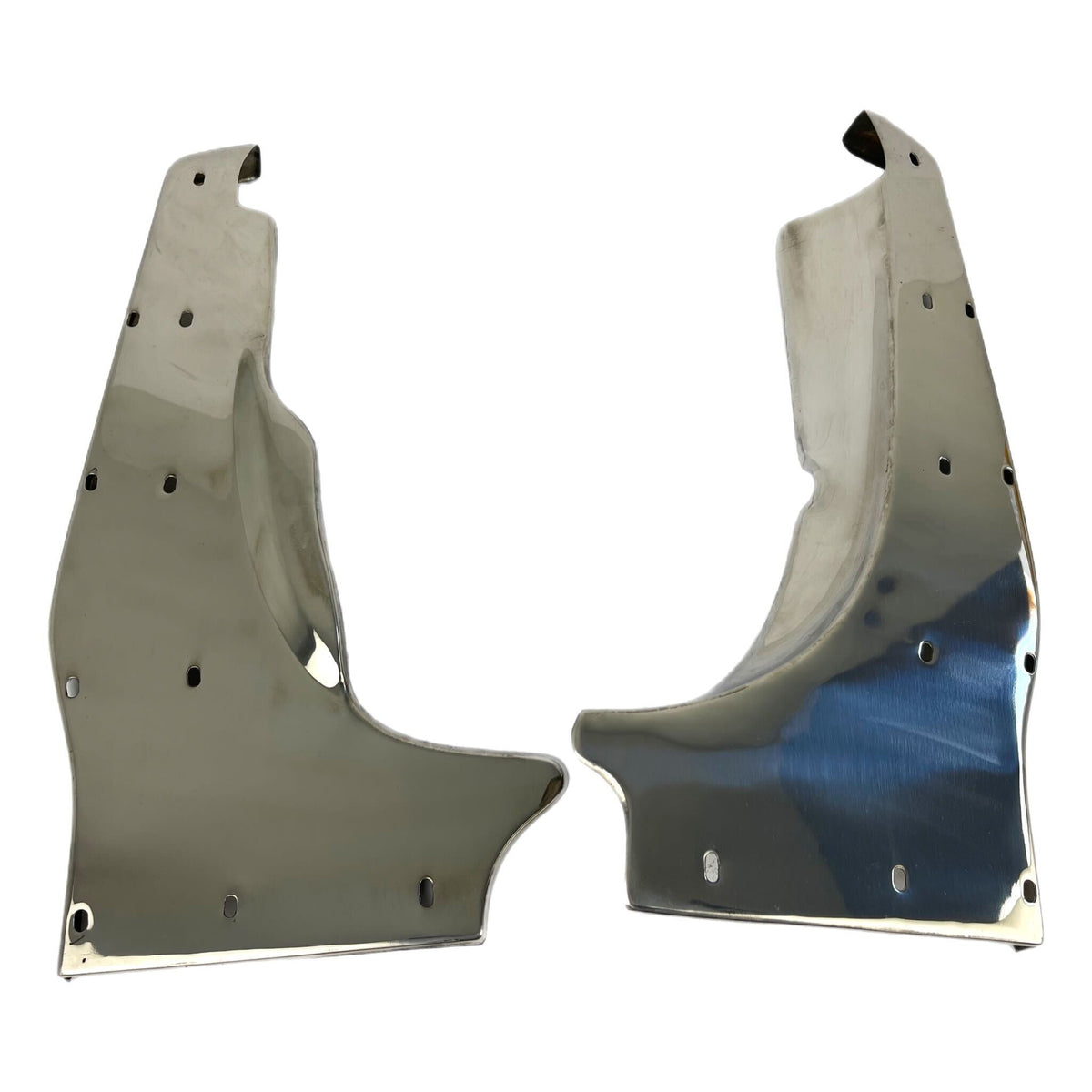 Lambretta Series 3 Li GP DL SX TV Rear Runner Boards - Polished Stainless Steel