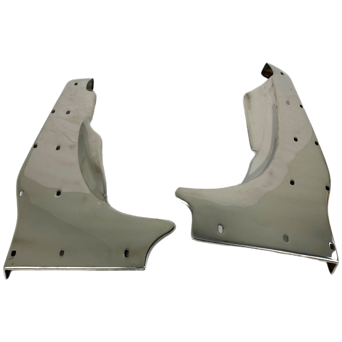 Lambretta Series 3 Li GP DL SX TV Rear Runner Boards - Polished Stainless Steel