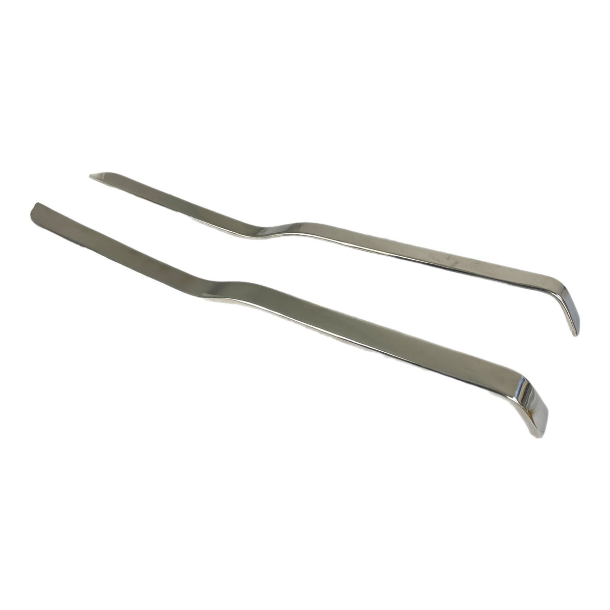 Lambretta Series 3 Li GP SX TV Floor Board Side Protectors Polished Stainless Steel