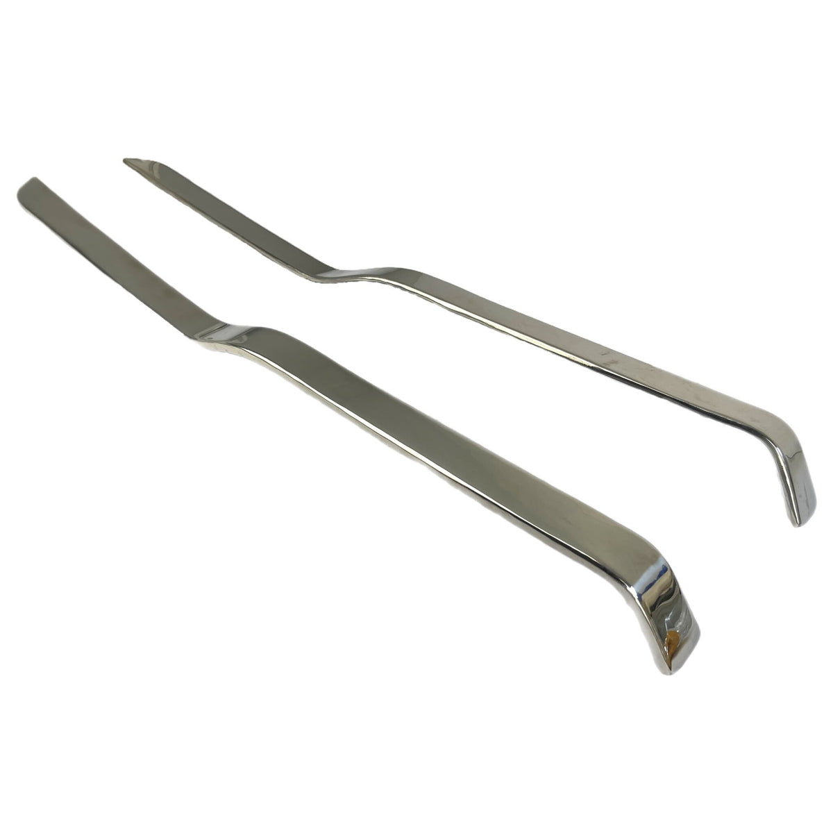 Lambretta Series 3 Li GP SX TV Floor Board Side Protectors Polished Stainless Steel