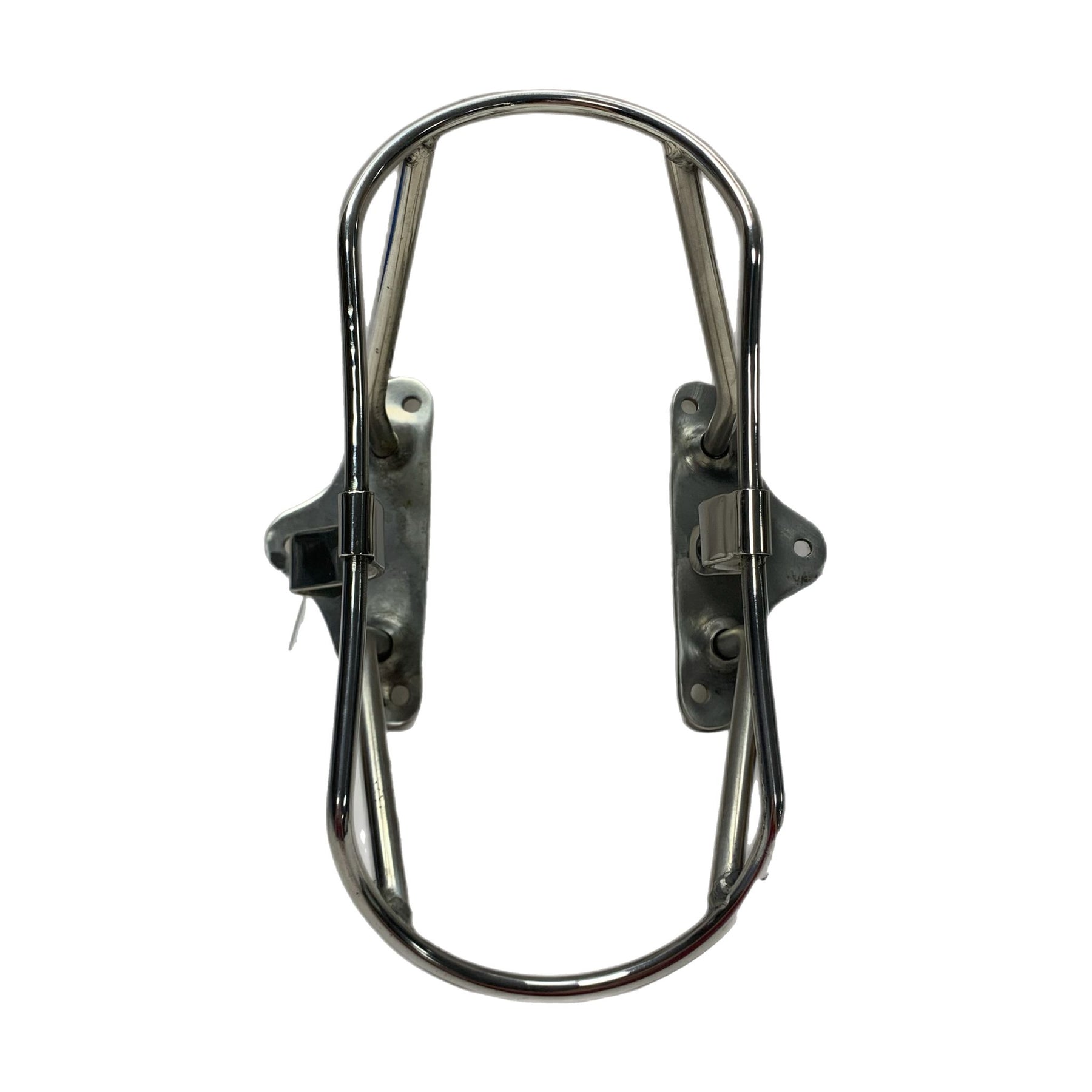 Lambretta Series 3 Li GP SX TV Inside Leg Shield 'Inline' Spare Wheel Carrier - Stainless Steel