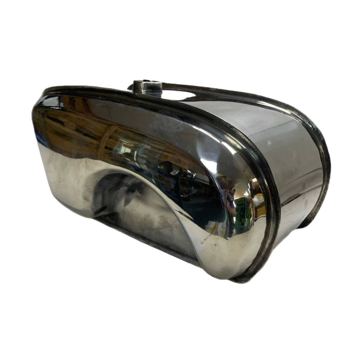Lambretta Series 3 Li GP SX TV Long Range 17L Petrol Tank Dual Cut Outs Polished Stainless Steel