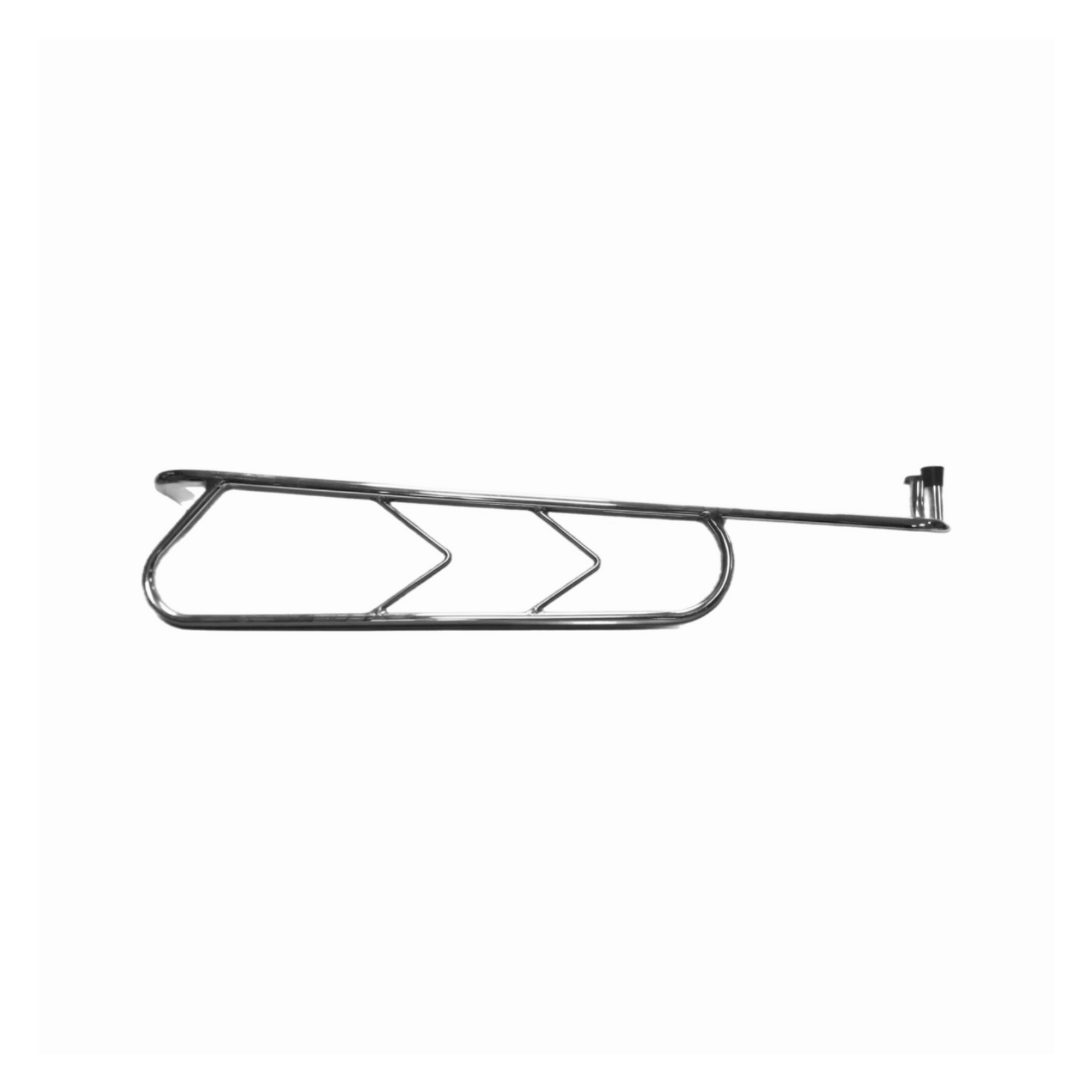 Lambretta Series 3 Li GP SX TV Rear Crash Bars Florida Style Fish Tail - Polished Stainless Steel