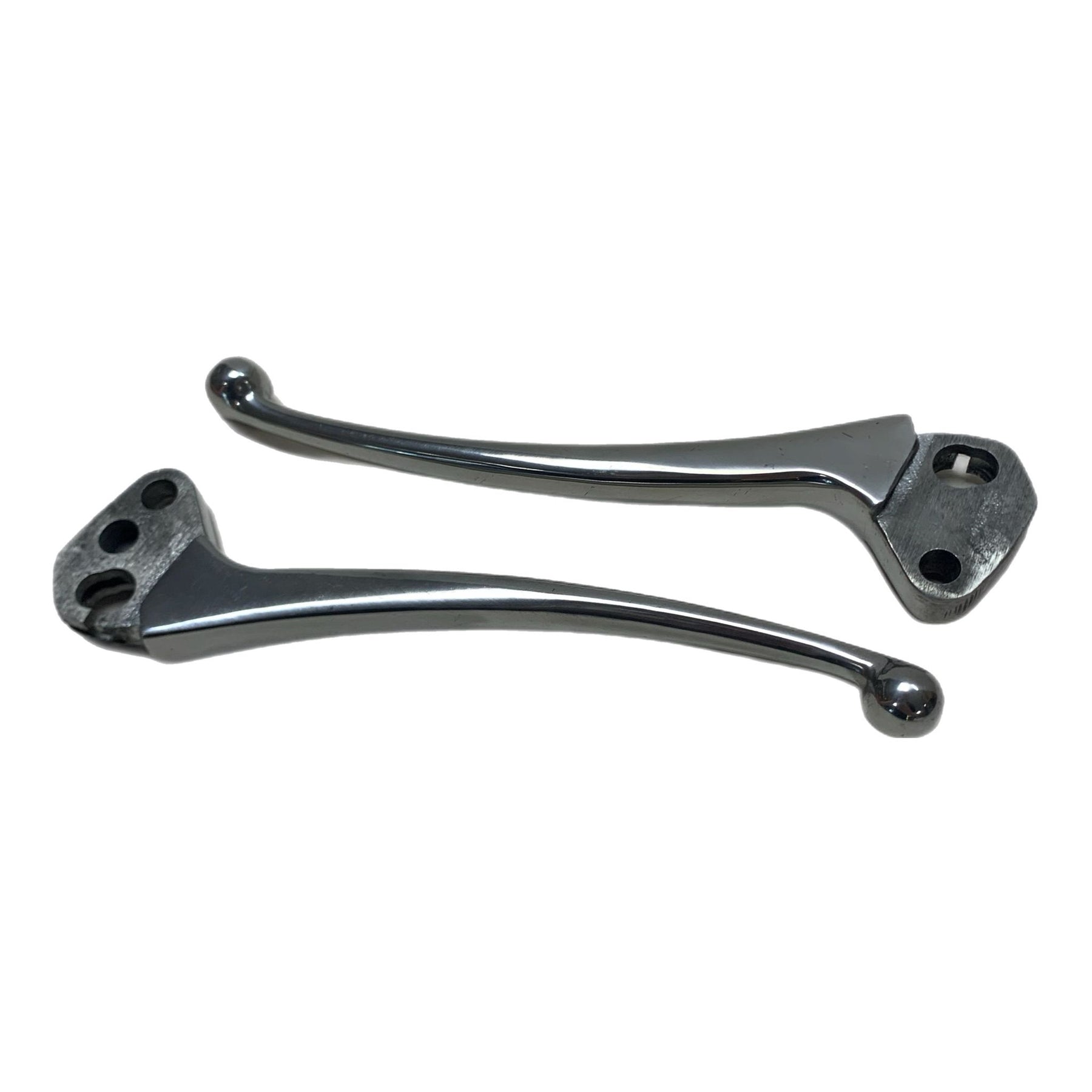Lambretta Series 3 Li GP SX TV Small Ball End Levers - Ball Ended - Polished Alloy