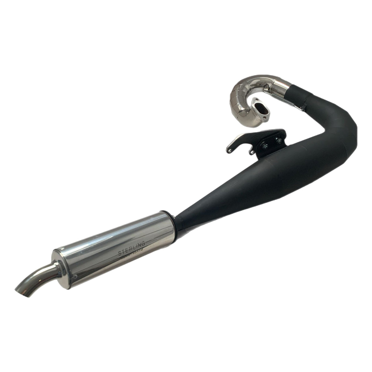 Lambretta Series 3 Li GP SX TV Sterling Expansion Performance Exhaust - Black