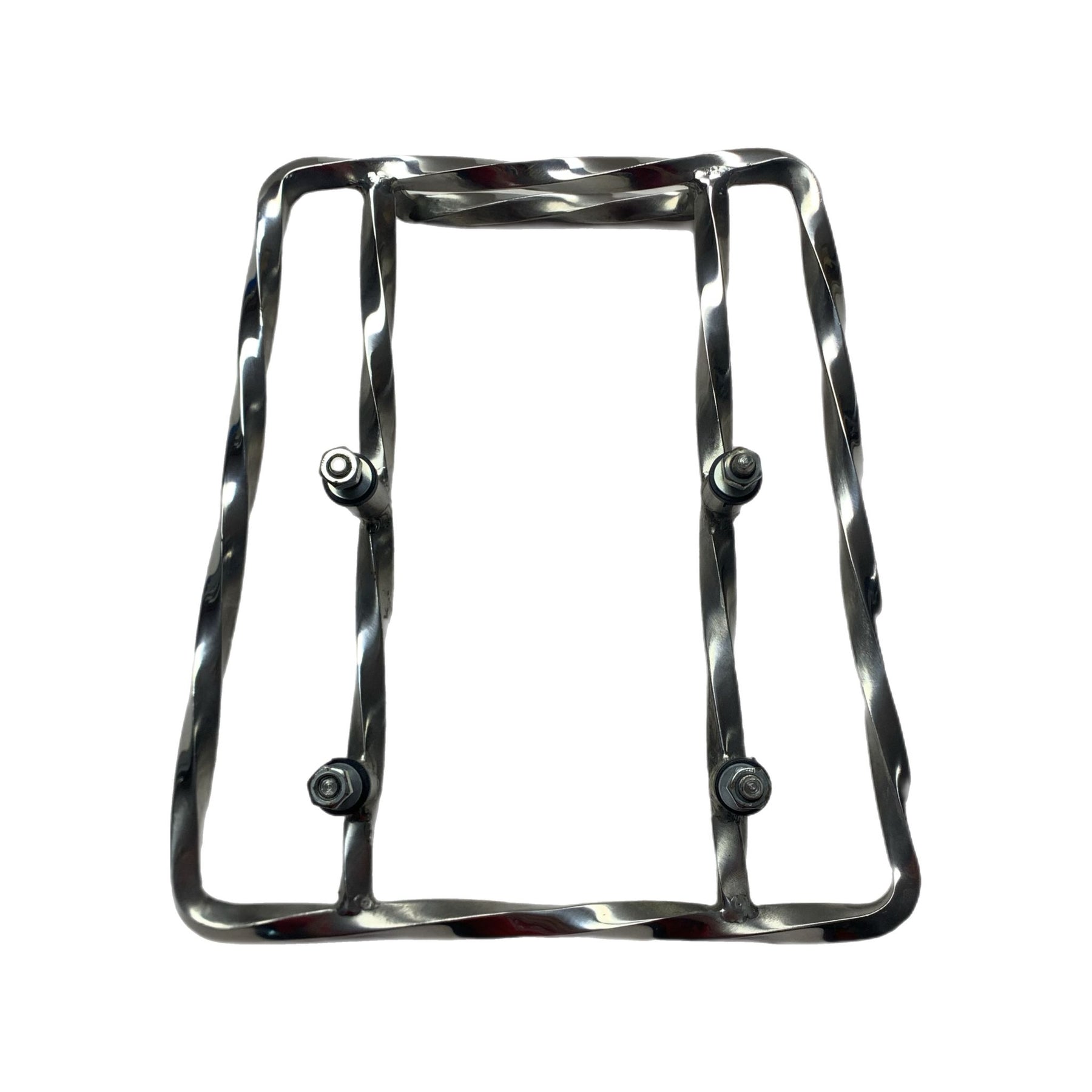 Lambretta Series 3 Li GP SX TV Twisted Rear Sprint Rack - Polished Stainless Steel