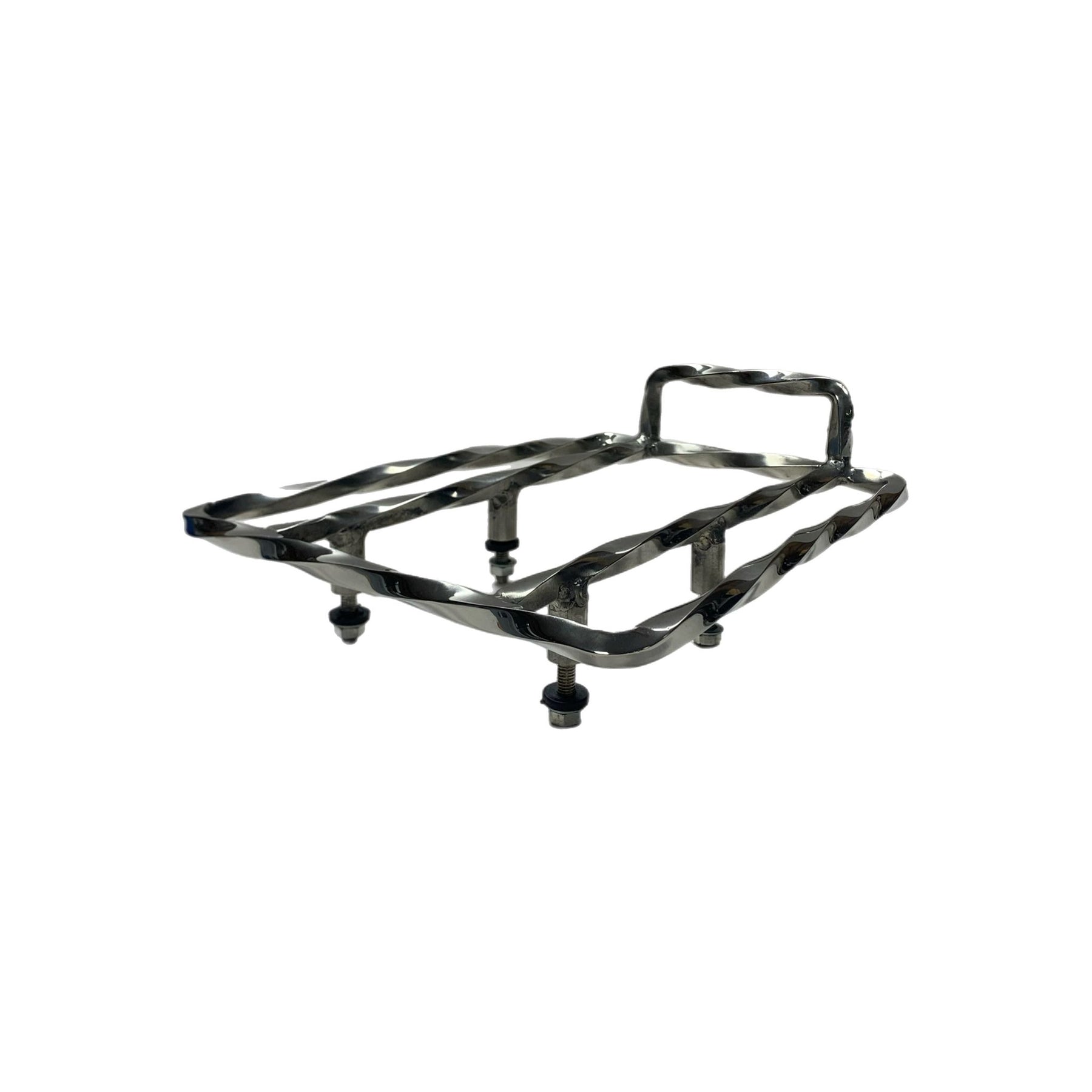 Lambretta Series 3 Li GP SX TV Twisted Rear Sprint Rack - Polished Stainless Steel