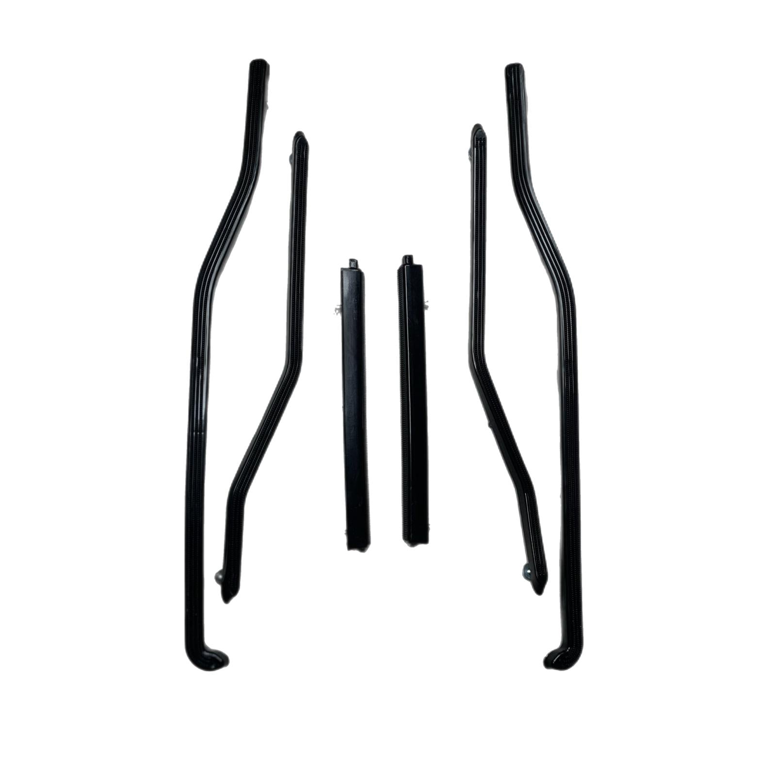 Lambretta Series 3 Li SX Floor Runner Plastics - Front And Rear - Black