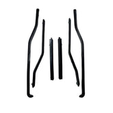 Lambretta Series 3 Li SX Floor Runner Plastics - Front And Rear - Black