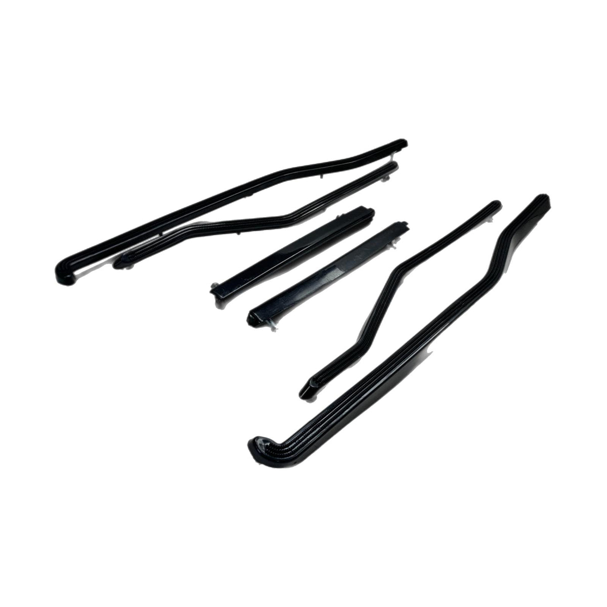 Lambretta Series 3 Li SX Floor Runner Plastics - Front And Rear - Black