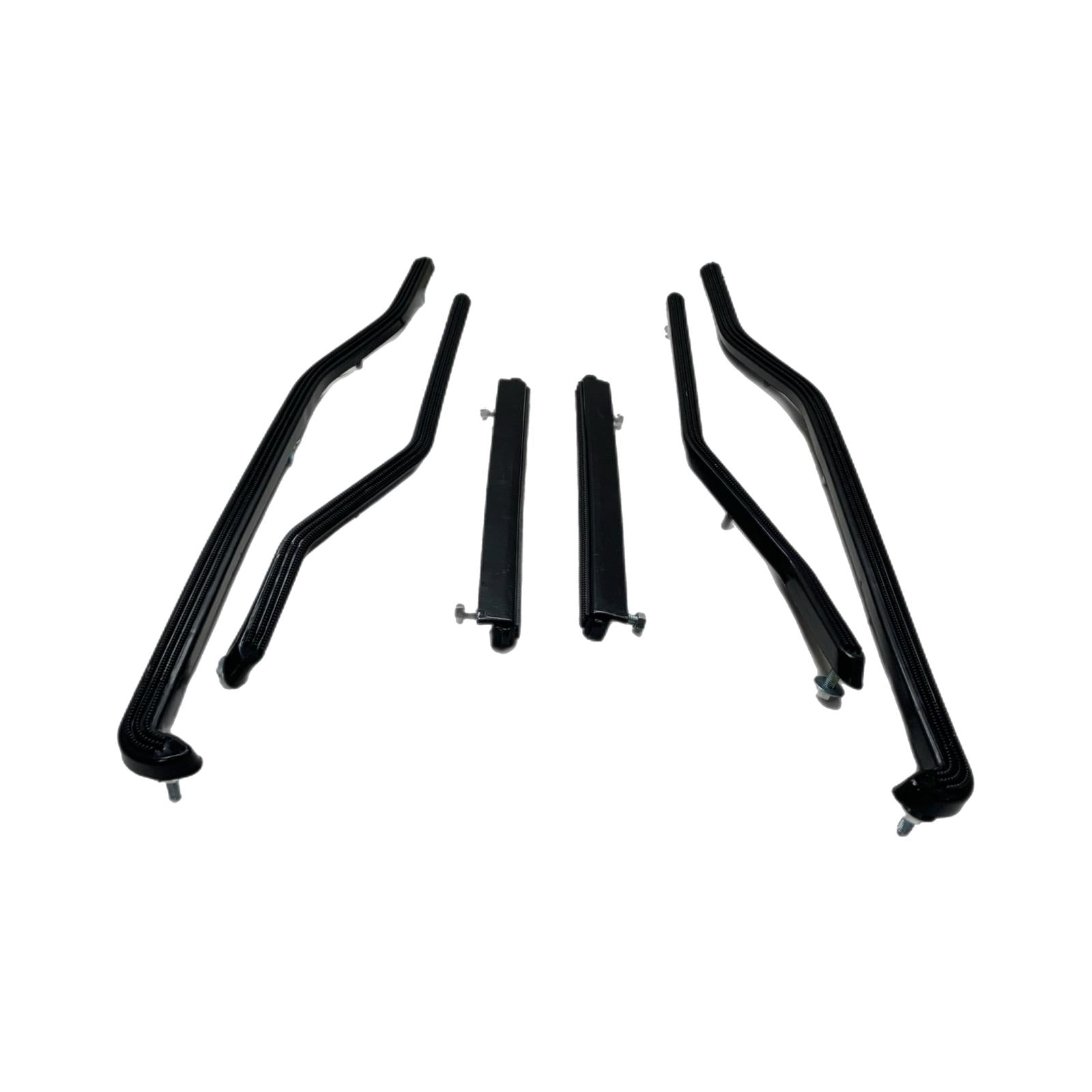 Lambretta Series 3 Li SX Floor Runner Plastics - Front And Rear - Black