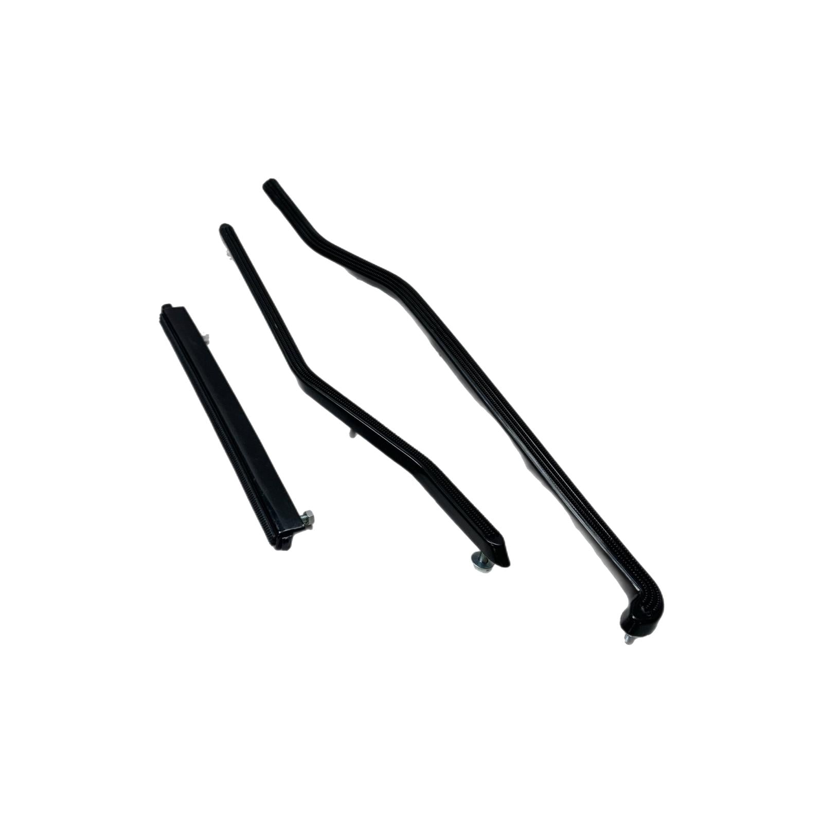 Lambretta Series 3 Li SX Floor Runner Plastics - Front And Rear - Black