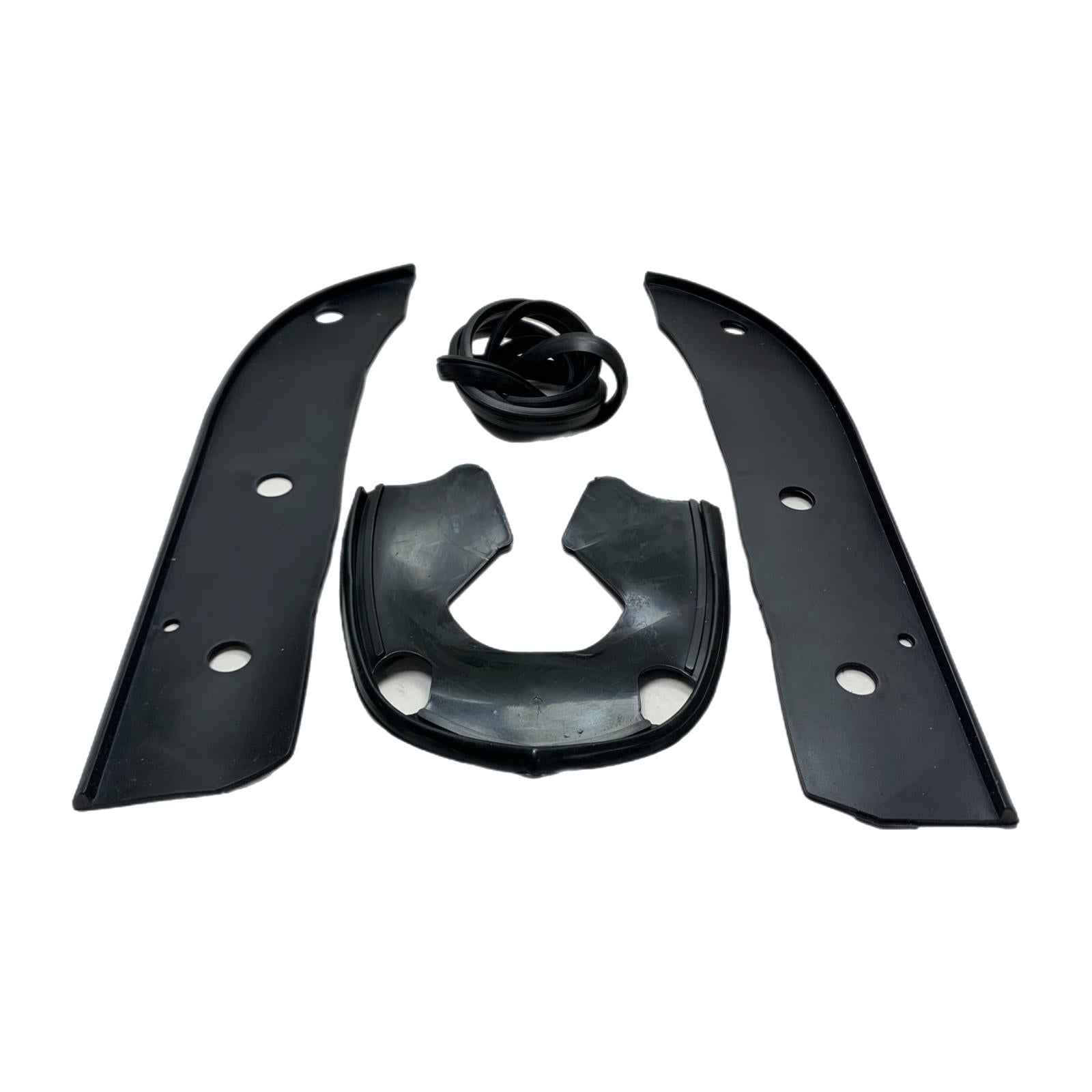 Lambretta Series 3 Li Serveta Horncover & Front Mudguard Rubber Kit - Black