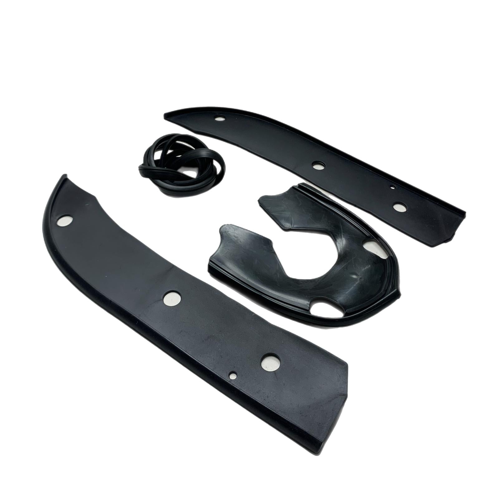 Lambretta Series 3 Li Serveta Horncover & Front Mudguard Rubber Kit - Black