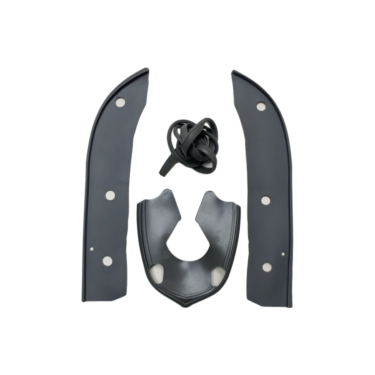 Lambretta Series 3 Li Serveta Horncover & Front Mudguard Rubber Kit Grey