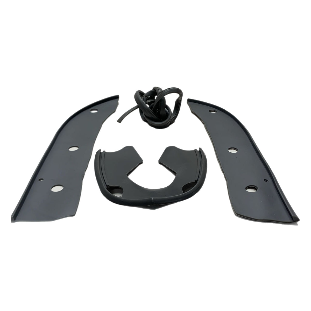 Lambretta Series 3 Li Serveta Horncover & Front Mudguard Rubber Kit Grey