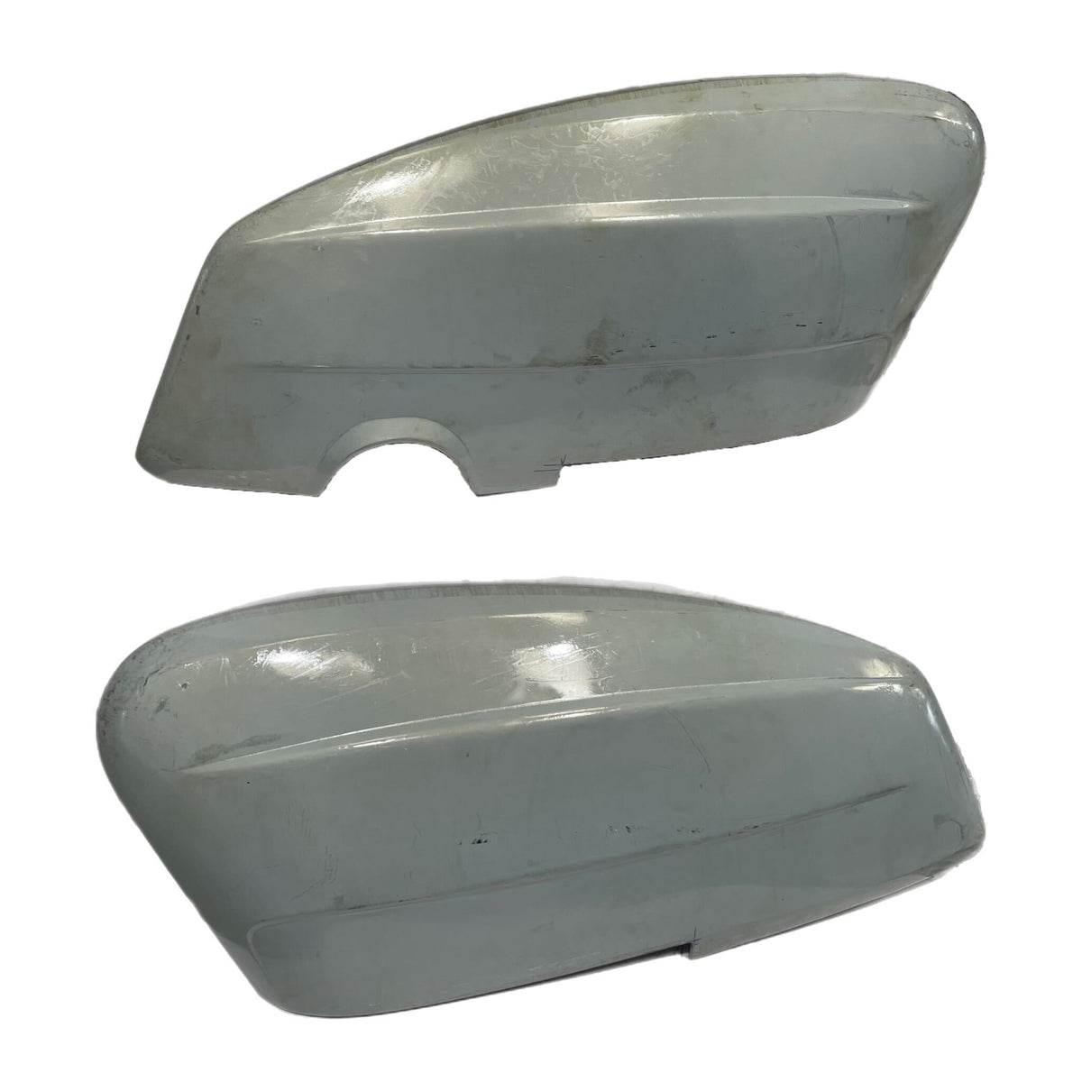 Lambretta Series 3 Li Side Panels Clip On No Handle Holes - Bare Metal