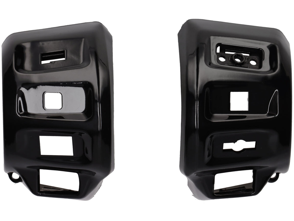 Vespa GTS 125-300 RST/Keyless 2023- BGM Pro Light Indicator Switch Housing Set - Gloss BLack