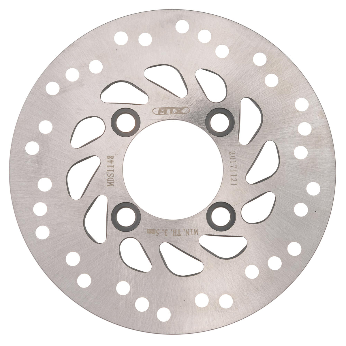 MTX Performance Brake Disc Rear Solid Round Honda MD1184 #01029 - Beedspeed