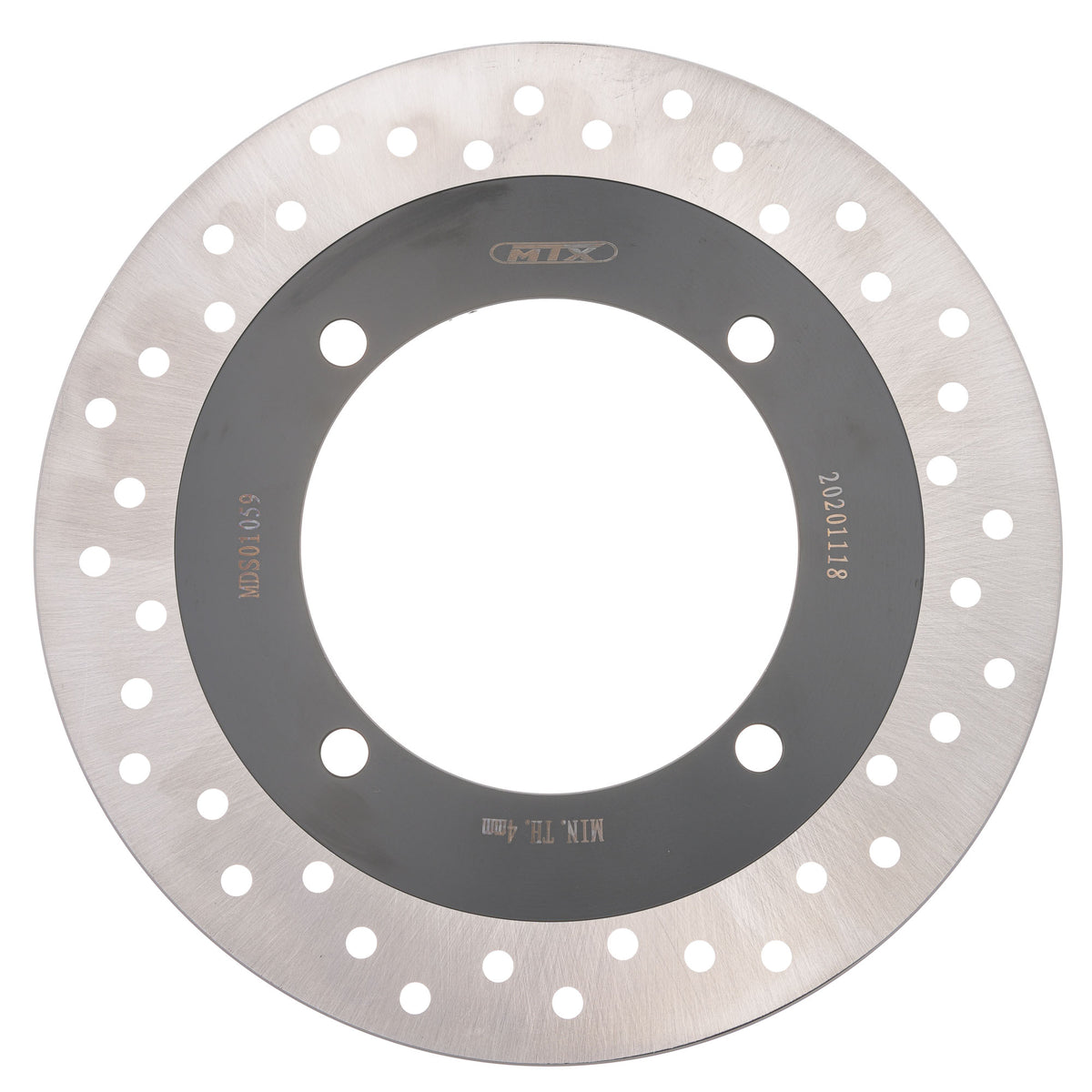 MTX Performance Brake Disc Rear Solid Round Honda Peugeot MD1156 #01059 - Beedspeed
