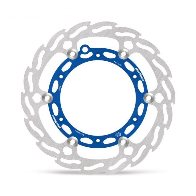 Moto-Master Husqvarna 260mm Flame Alu. Floating Front Disc - Factory Blue