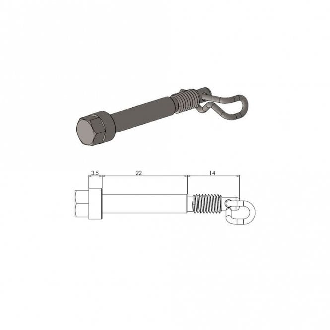 Moto-Master Brake Pad Pin - 213045