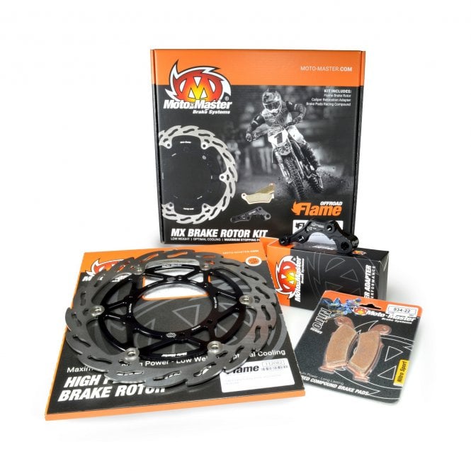 Moto-Master GasGas Enduro (2021-) Husqvarna Enduro (2022) Brake Disc Kit - Floating 270 (Disc/Adapter/Pads)