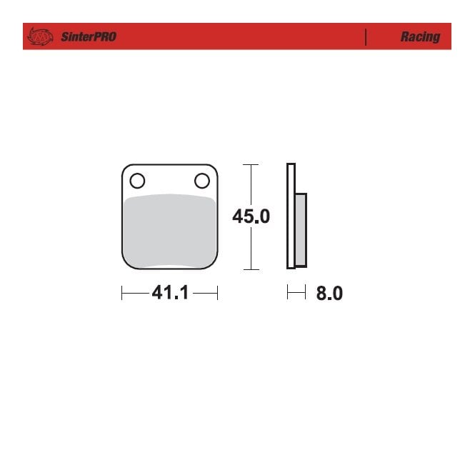 Moto-Master Racing SinterPRO Brake Pads - 90011