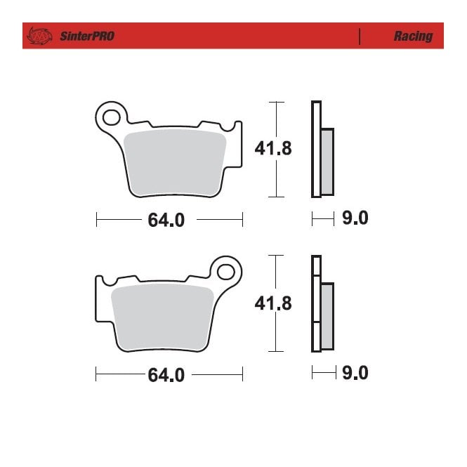 Moto-Master Racing SinterPRO Brake Pads - 94411