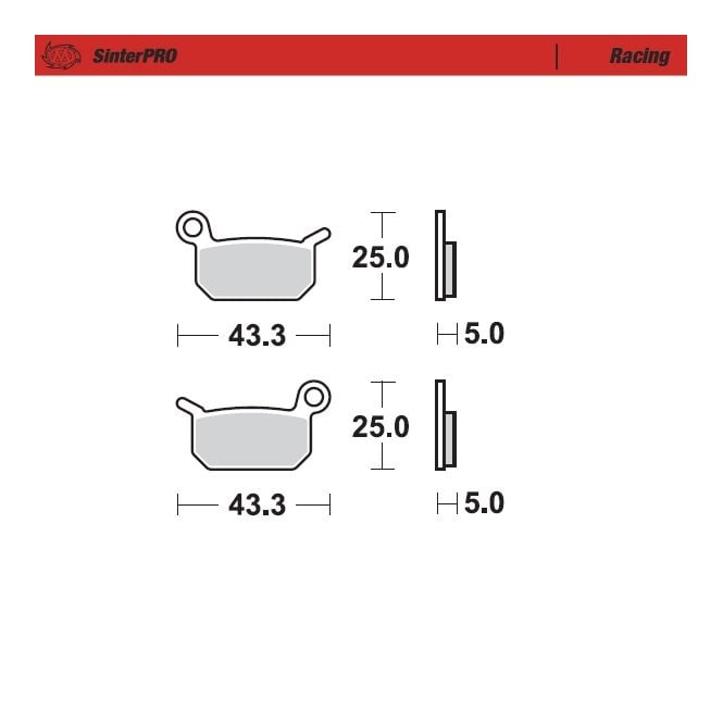 Moto-Master Racing SinterPRO Brake Pads - 94711