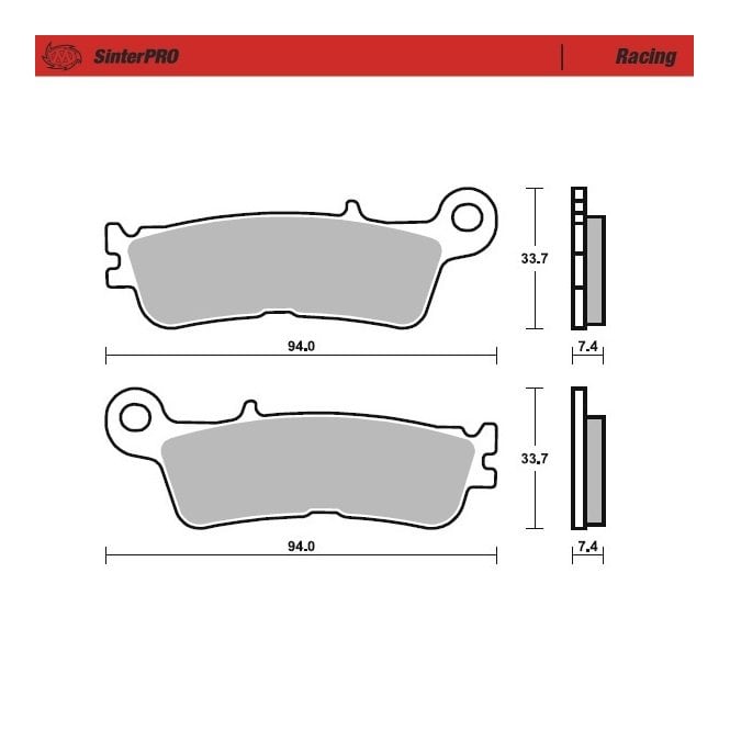 Moto-Master Racing SinterPRO Brake Pads - 99811