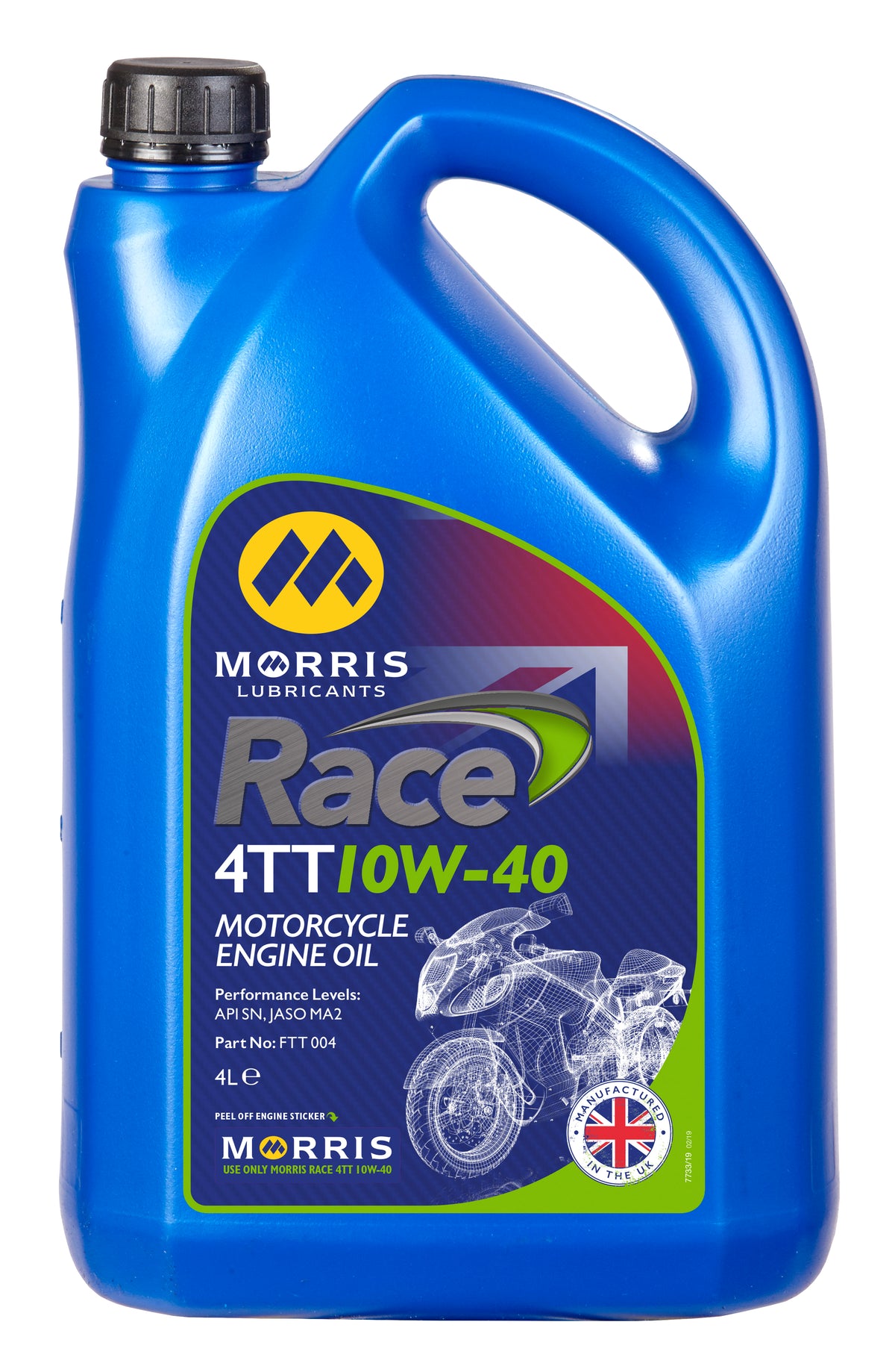 Morris Lubricants Race 4TT 10W-40 Motorcycle Oil 4L