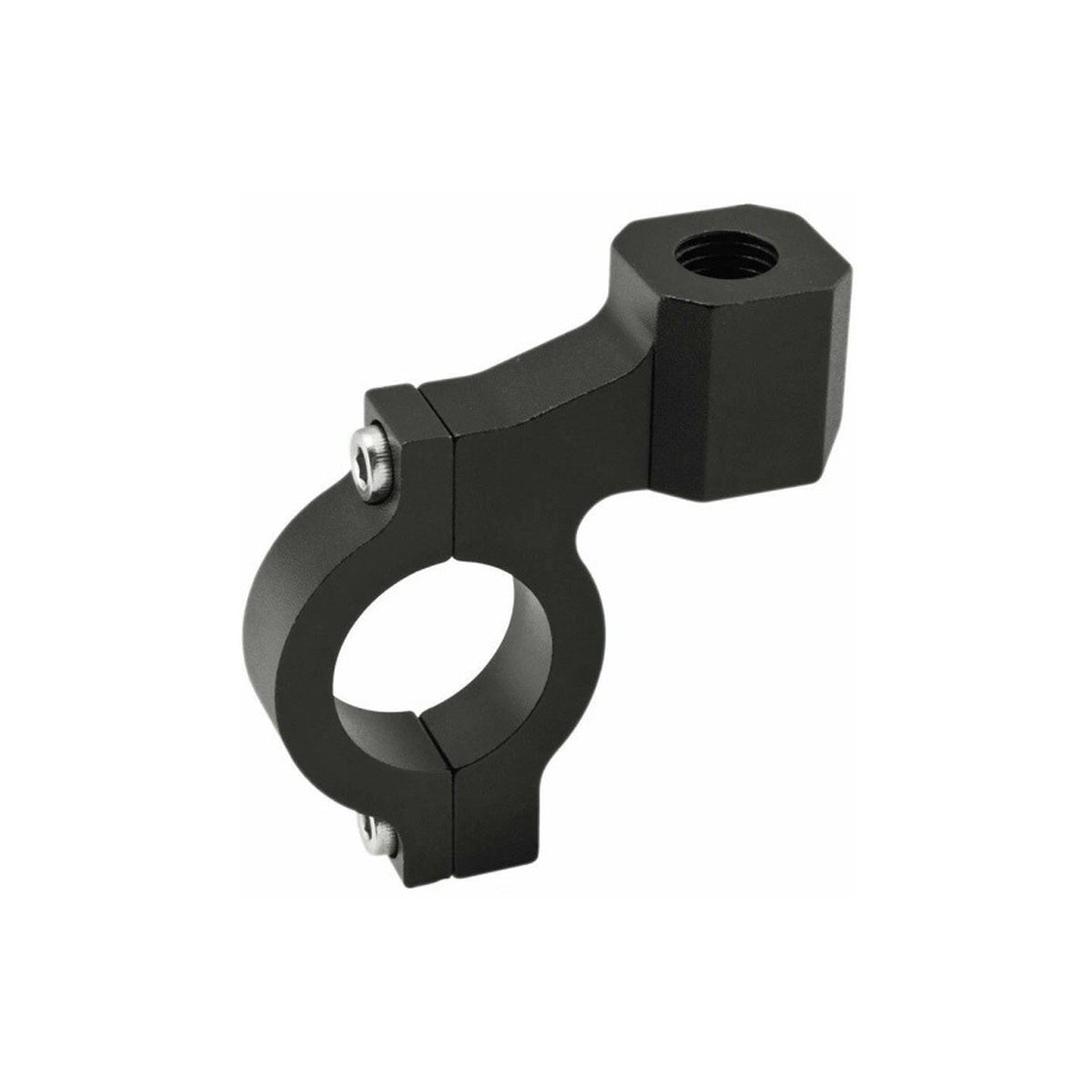 Bike It 22mm 7/8in Handlebar Clamp Mirror Mount Black Motorcycle MX