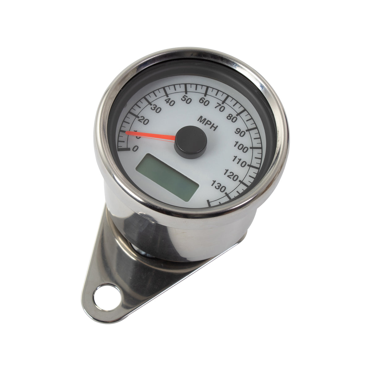 LED Chrome MPH Speedo 140mph 2:1 Ratio Motorcycle Speedometer