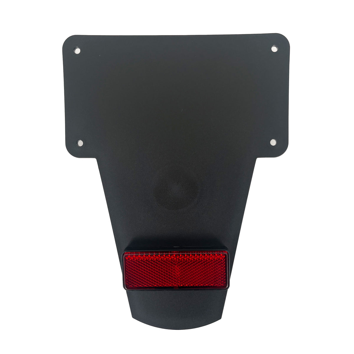 Bike It Black Mudflap With Red Reflector Motorcycle Scooter Custom - Beedspeed