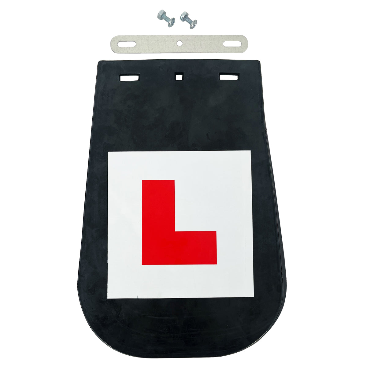 Bike It Mudflap 245mm With L-Plate & Fitting Kit Motorcycle Scooter