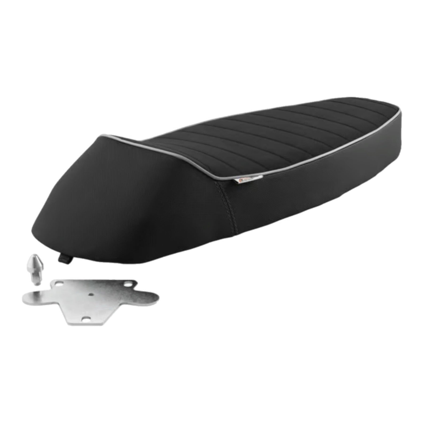 Vespa PX Super Sprint VBA/VBB GT/R 125-200cc NISA Sella Sport Racing Seat - Black / Grey Piping