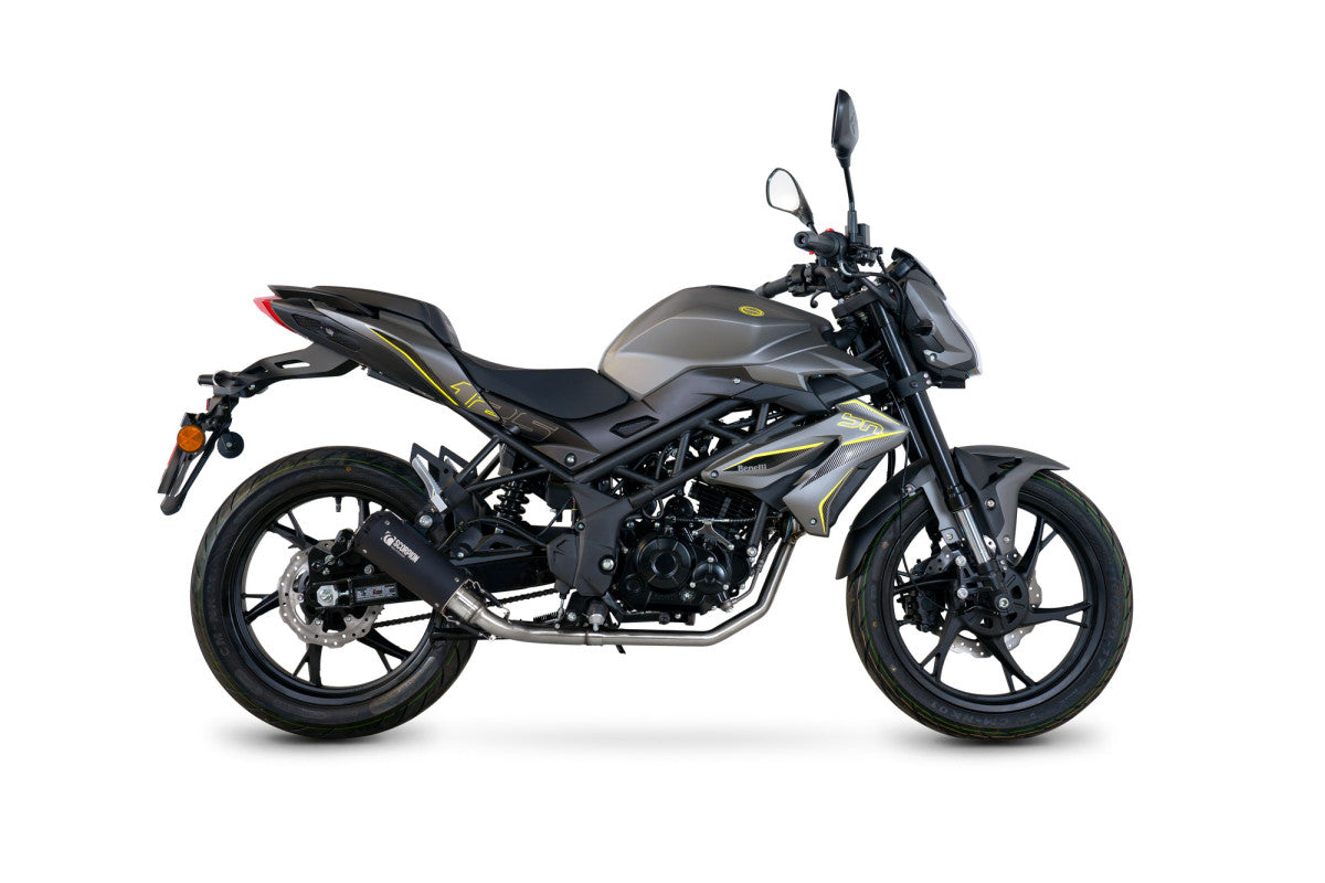 Benelli BN 125 (2021–2024) Scorpion Exhaust Red Power Full System – Ceramic Black