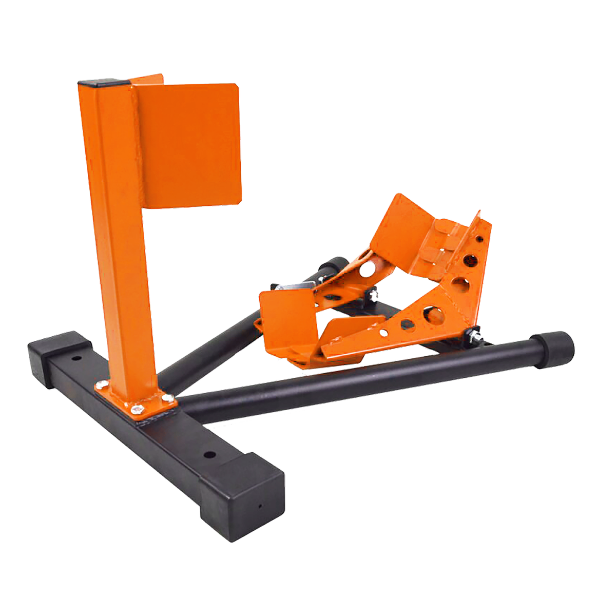 BikeTek Series Five Front Wheel Chock Black Orange - Beedspeed
