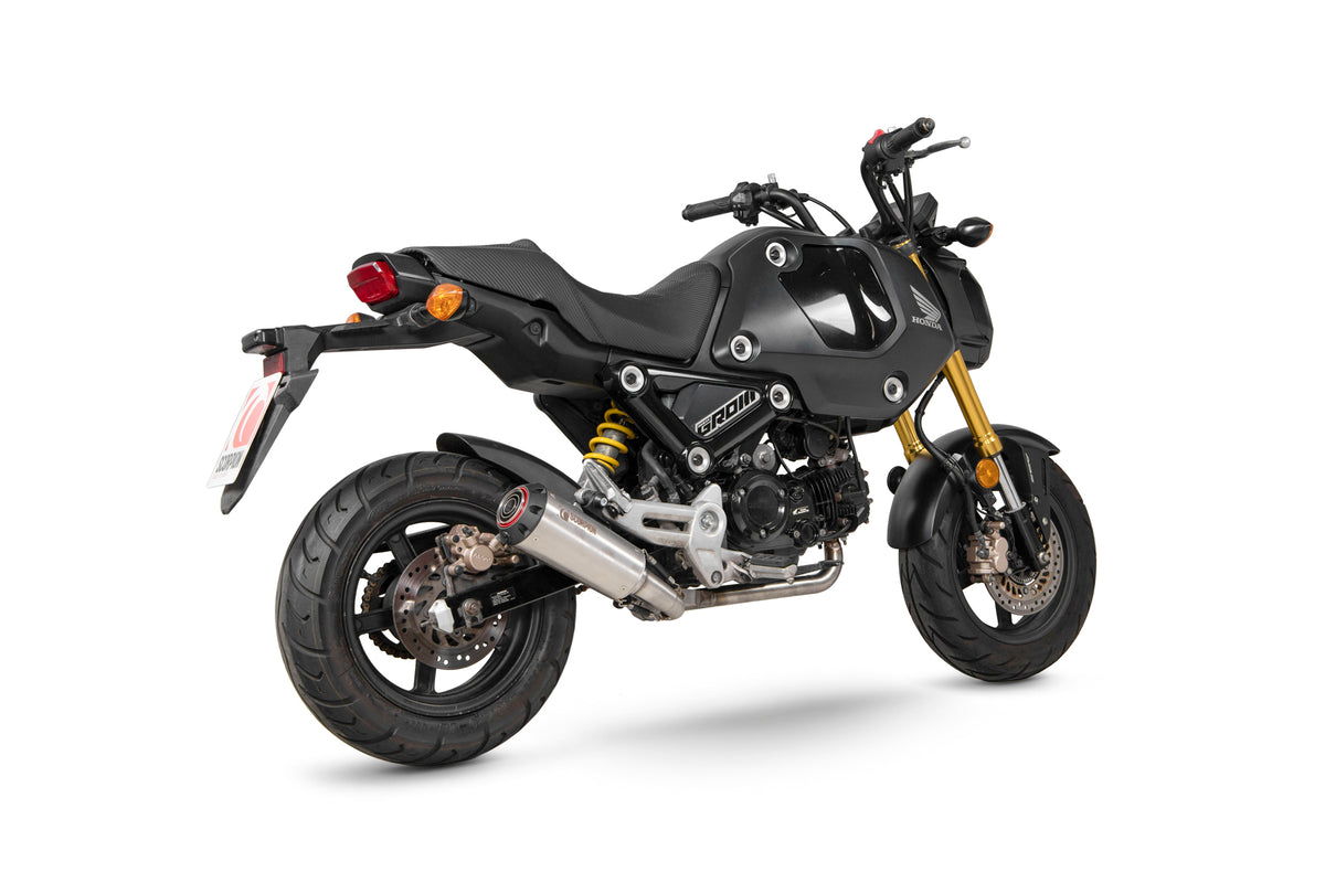 Honda MSX/Grom 125 (2021–2023) Scorpion Exhaust Red Power Full System - Brushed Stainless