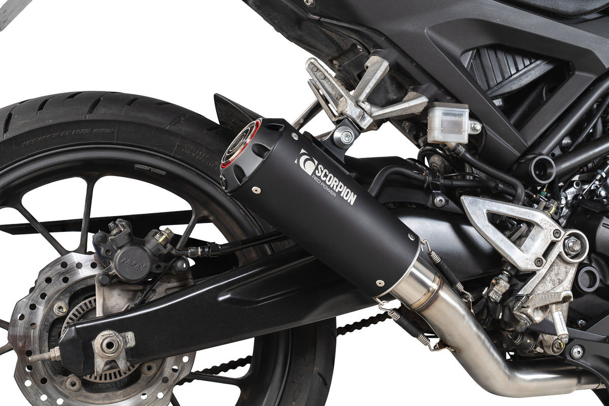 Honda CB 125 R Euro 5 (2024–2025) Scorpion Exhaust Red Power Full System - Black Ceramic