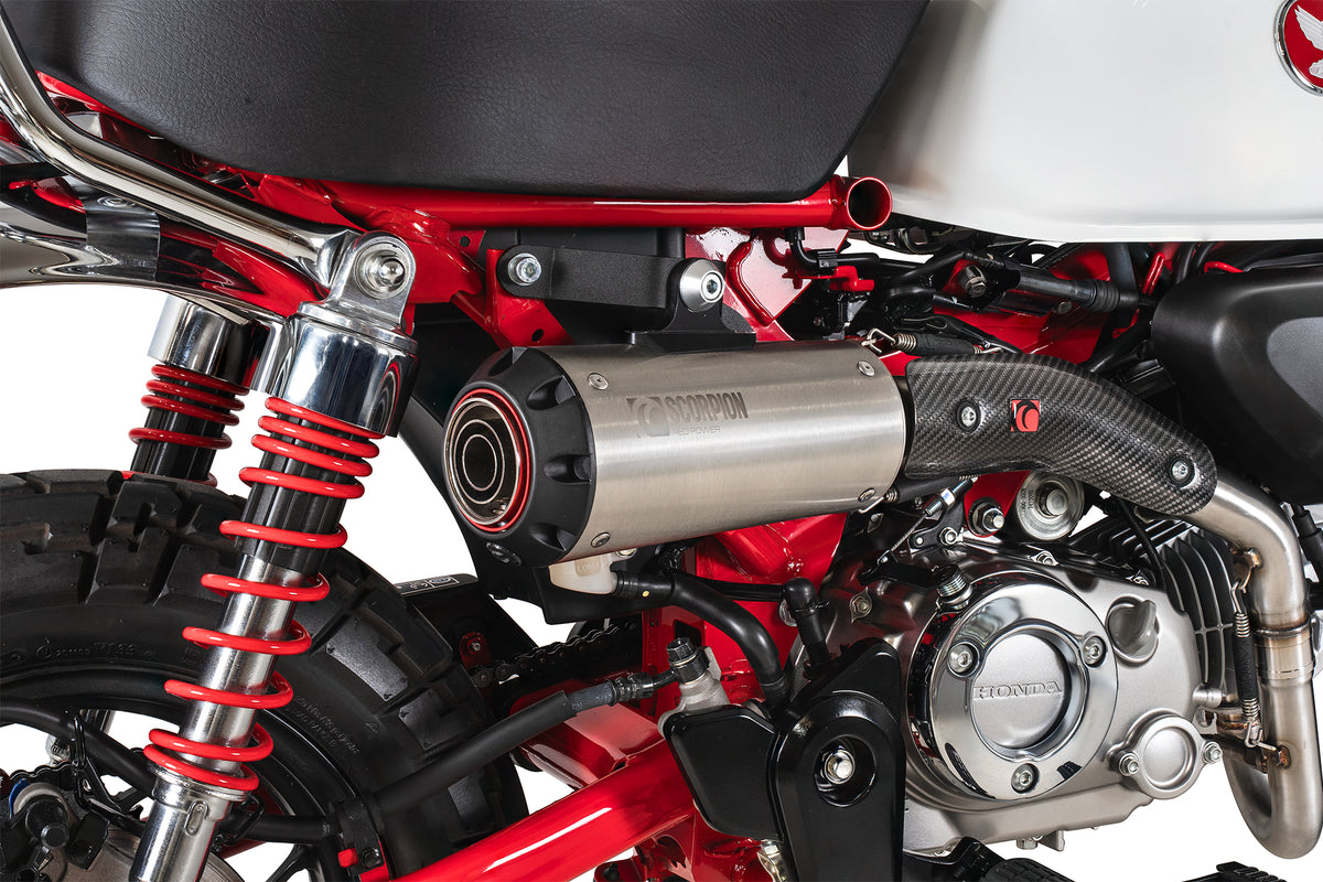 Honda Monkey Euro 5 (2025) Scorpion Exhaust Red Power Full System - Brushed Stainless