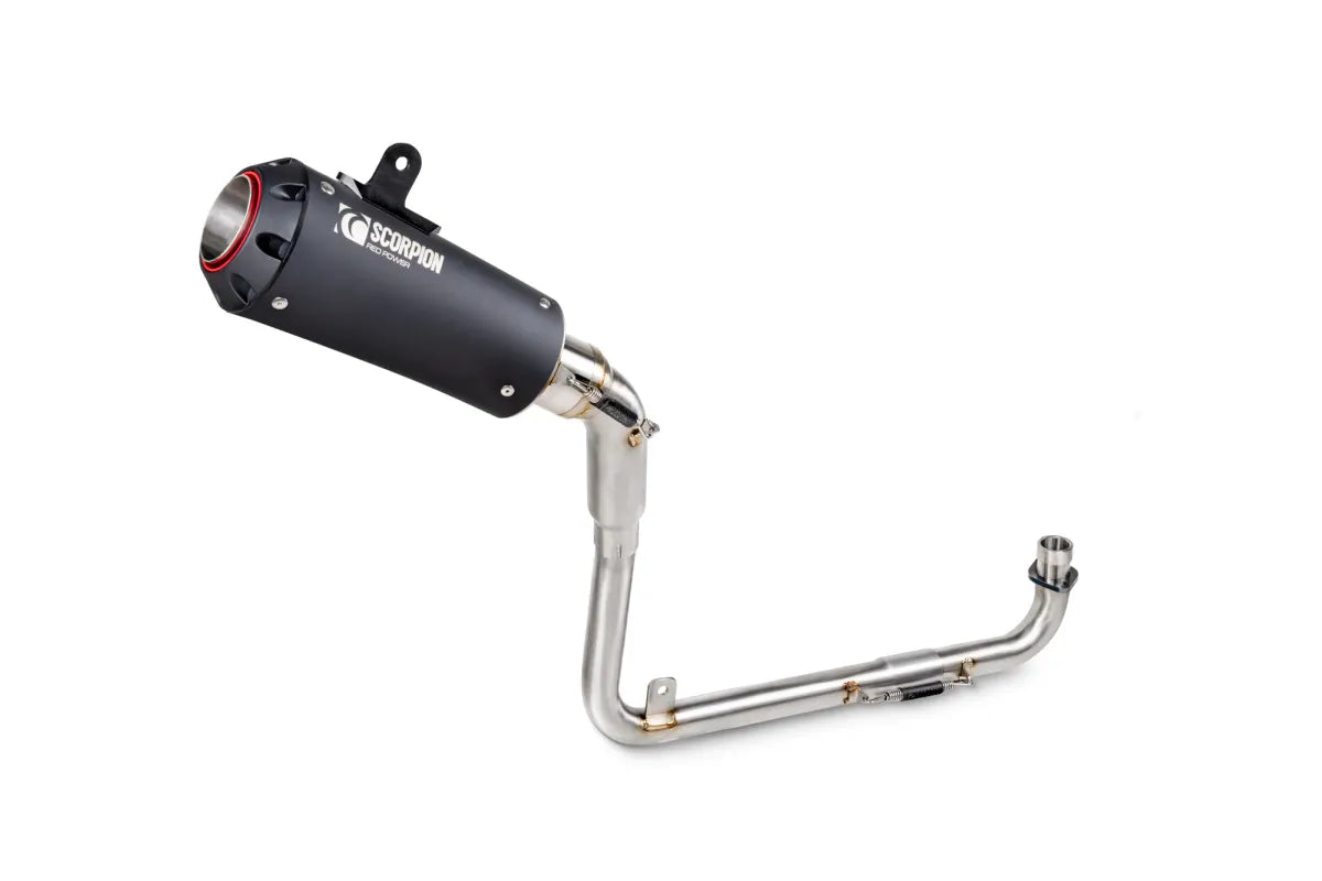Honda MSX 125 Grom (2013-2015) SCORPION Exhaust Red Power Full System – Black Ceramic