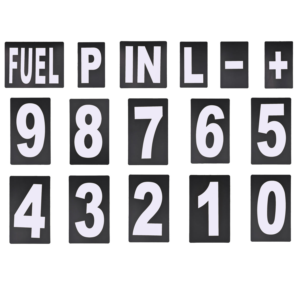 BikeTek Pit Board Number Kit White