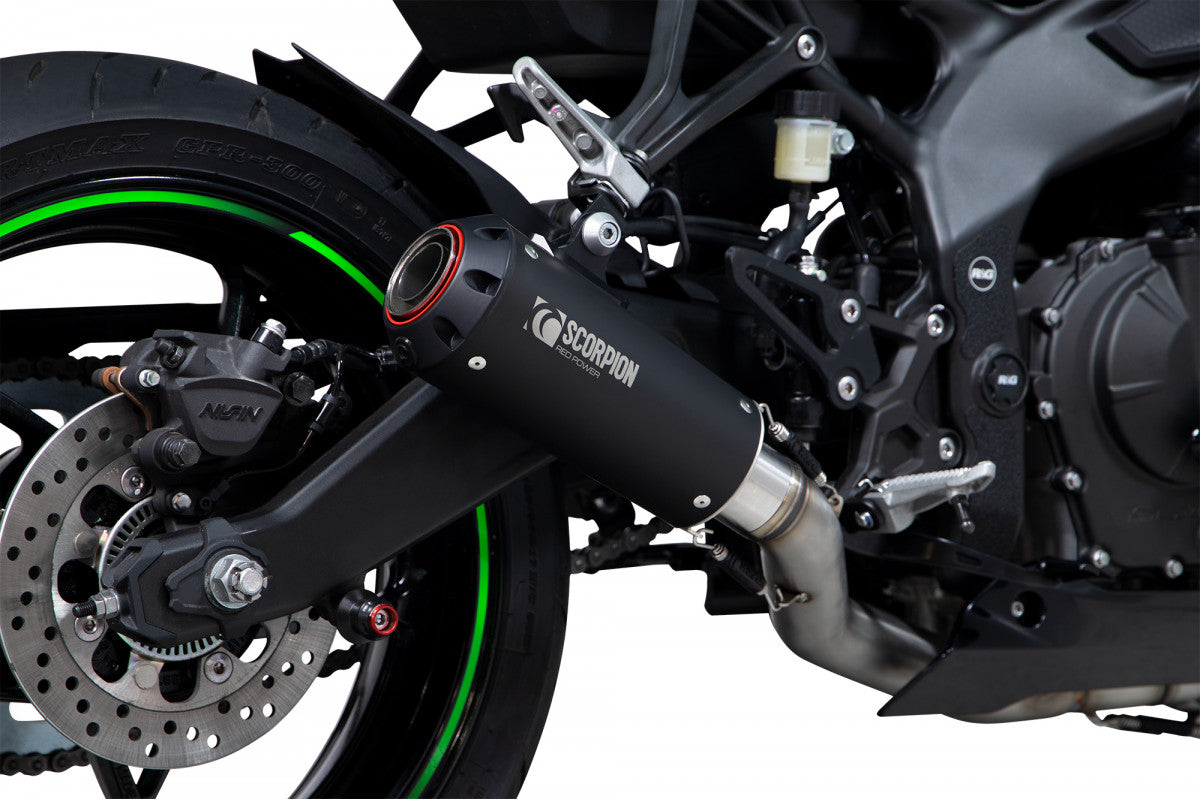 Kawasaki Ninja ZX-25R (2020–2022) Scorpion Exhaust Red Power Full System - Black Ceramic