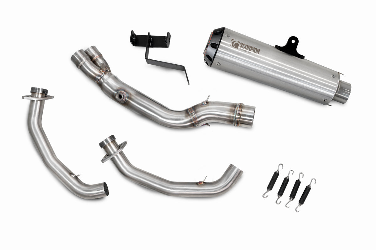Kawasaki Z 650RS (2022–2025) Scorpion Exhaust Red Power Full System - Brushed Stainless