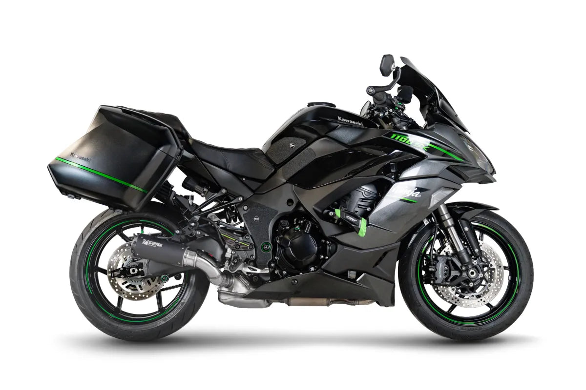 Kawasaki Ninja 1100 SX & SX SE, Euro 5+ (2025-2025) SCORPION Exhaust Red Power Slip-on – Black Ceramic