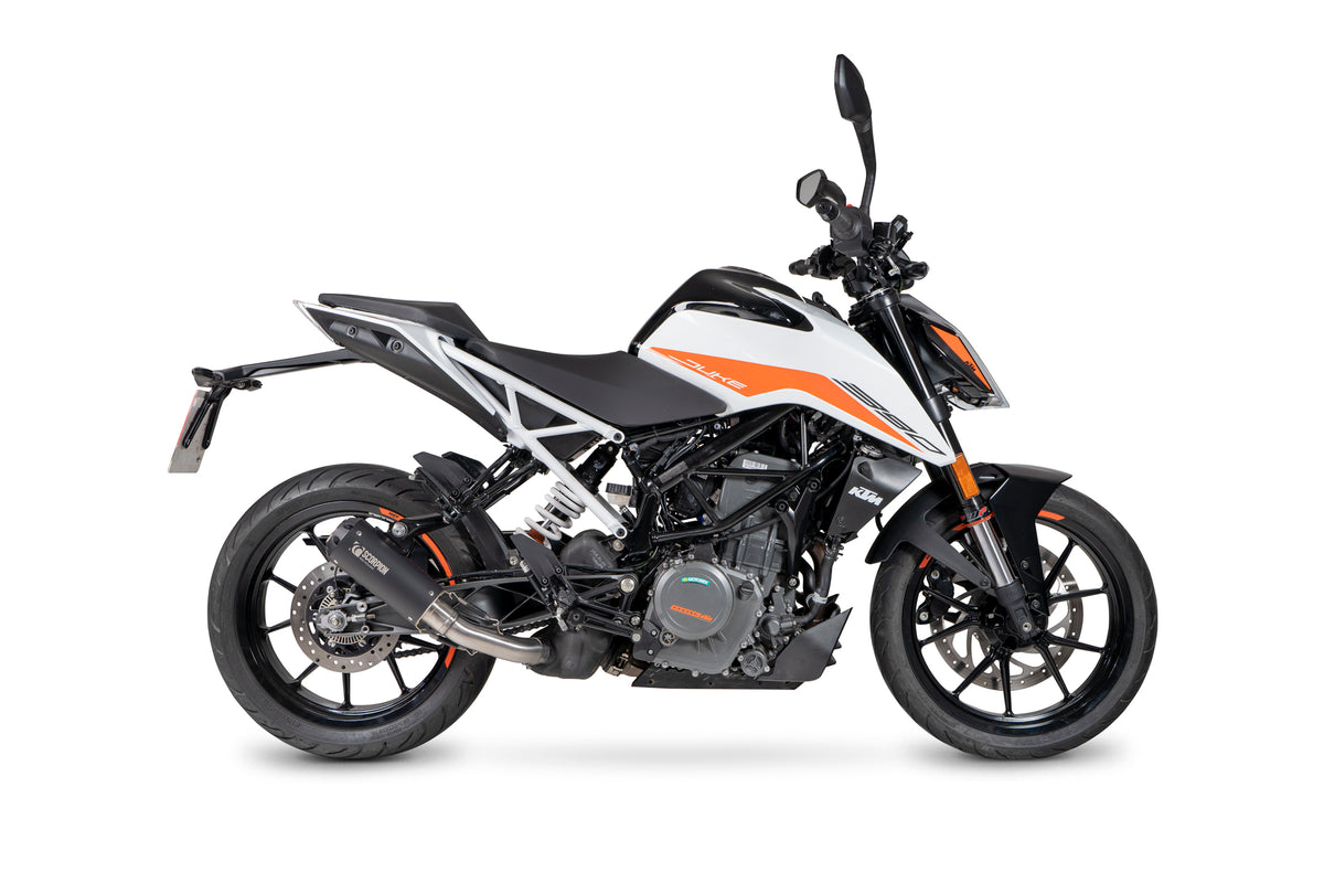 KTM Duke 390 (2021–2023) Scorpion Exhaust Red Power Slip-on - Black Ceramic