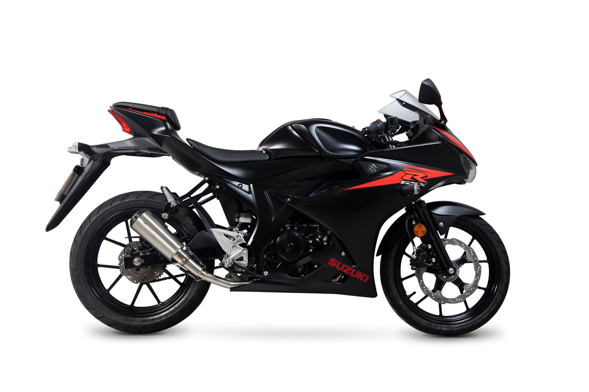 Suzuki GSX-R 125/150 (2017–2020) Scorpion Exhaust Red Power Full System - Brushed Stainless